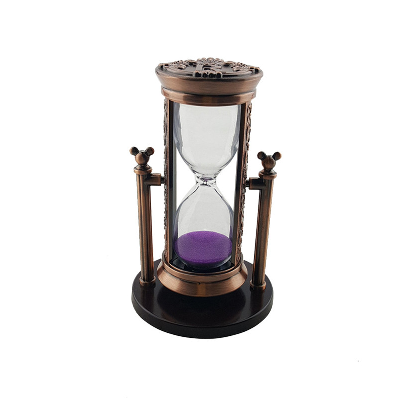 Electric red bronze R letter purple sand hourglass  RKS-BG001cb (1)
